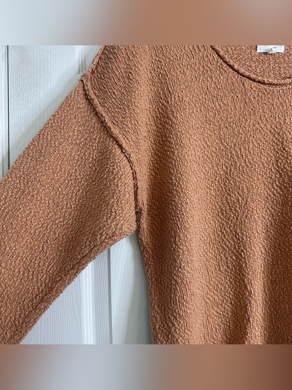 aerie Lightweight Scoop-Neck Oversized Sweater in Terracotta Women’s XL - Picture 8 of 9